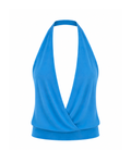 Deep V Backless Halter Top